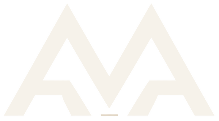 Monogram on charcoal — social media profile